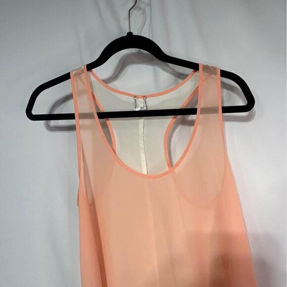 Sheer high low tank dress. Perfect for over swimsuit or layered. Size L. - Picture 3 of 10